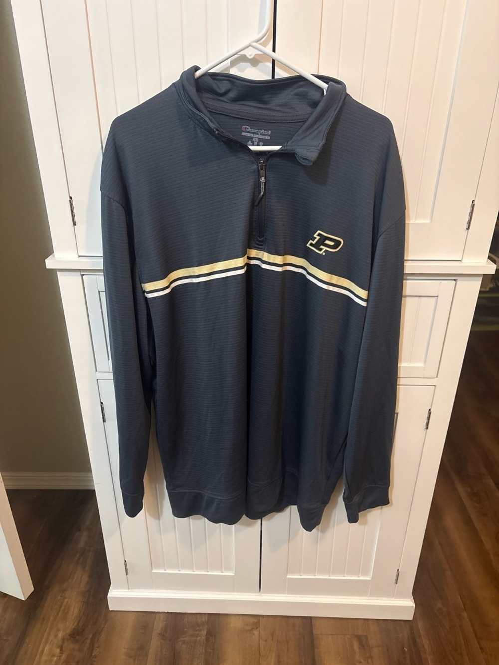 Champion Purdue Boilermakers 1/4 Zip Pullover Navy Size 2XL Collegcore